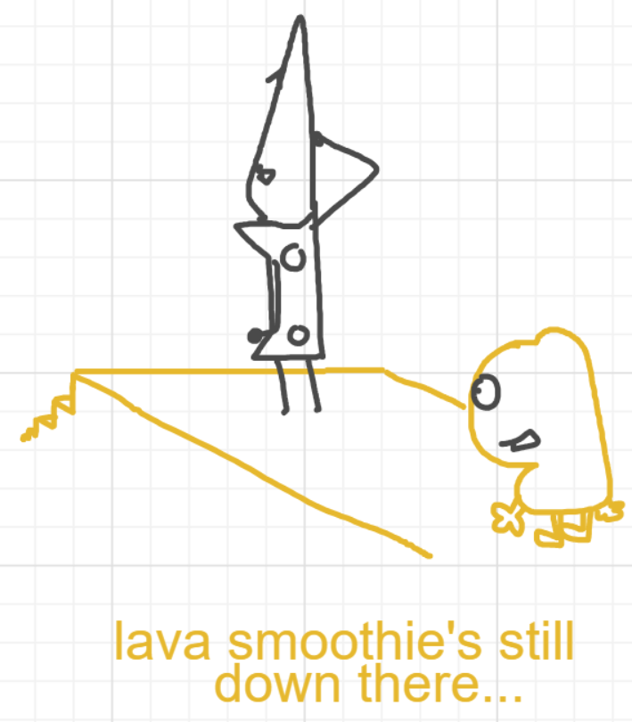 A panel from Running Duos, episode four of the Board Boards object show by Furretwalk/WalkingFurret.